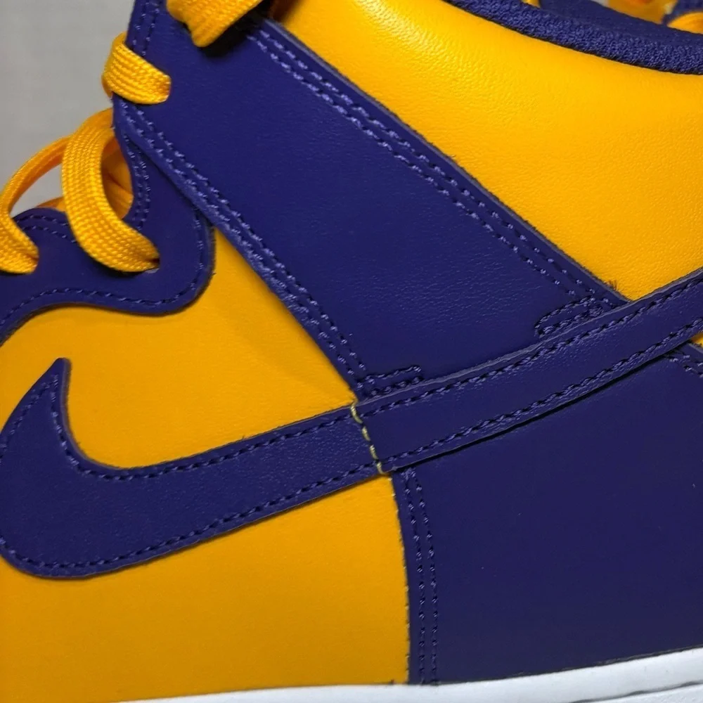 Nike Dunk High Retro Purple Yellow Lakers Purple DD1399-500 LSU